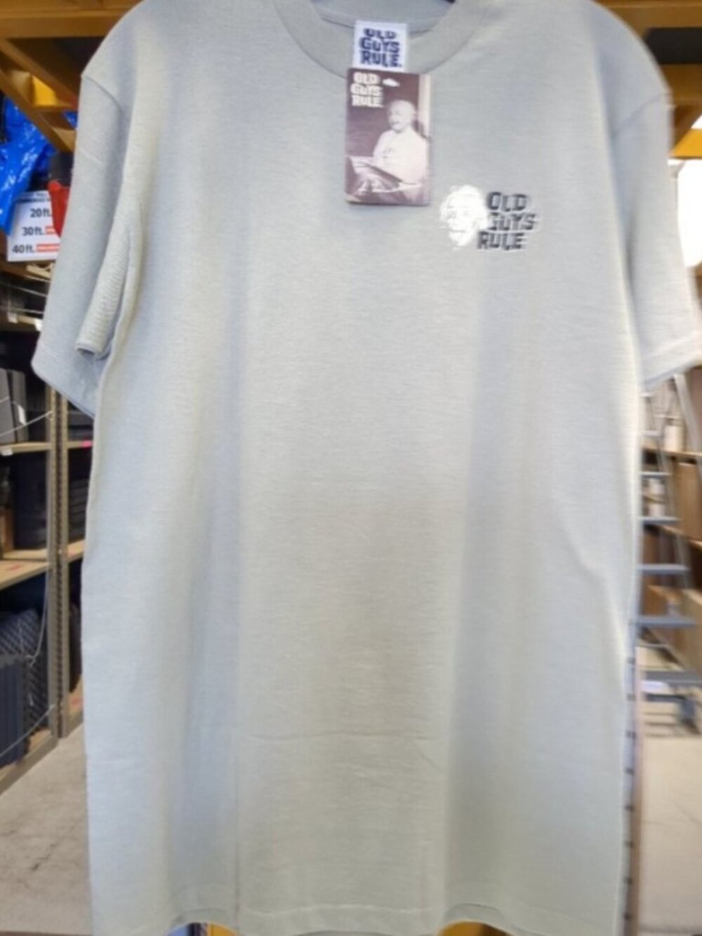 Vintage Old Guys Rule Einstein Shirt Sleeve Tee Shirt - Picture 5 of 10